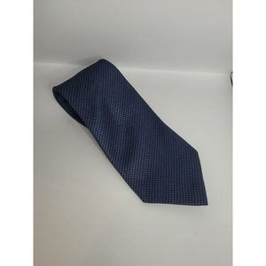 BCBG Attitude Mens Tie 100% Silk 60 3 1/2 Small Dots Blue